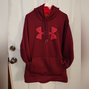 Under Armour Men's Armour Fleece Big Logo Hoodie Size XL EUC